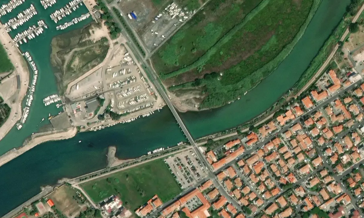 Satelite image of Fiume Cécina