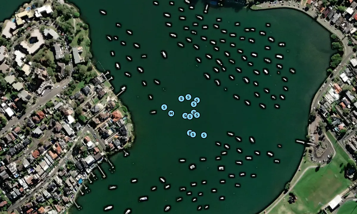 Satelite image of Five dock bay