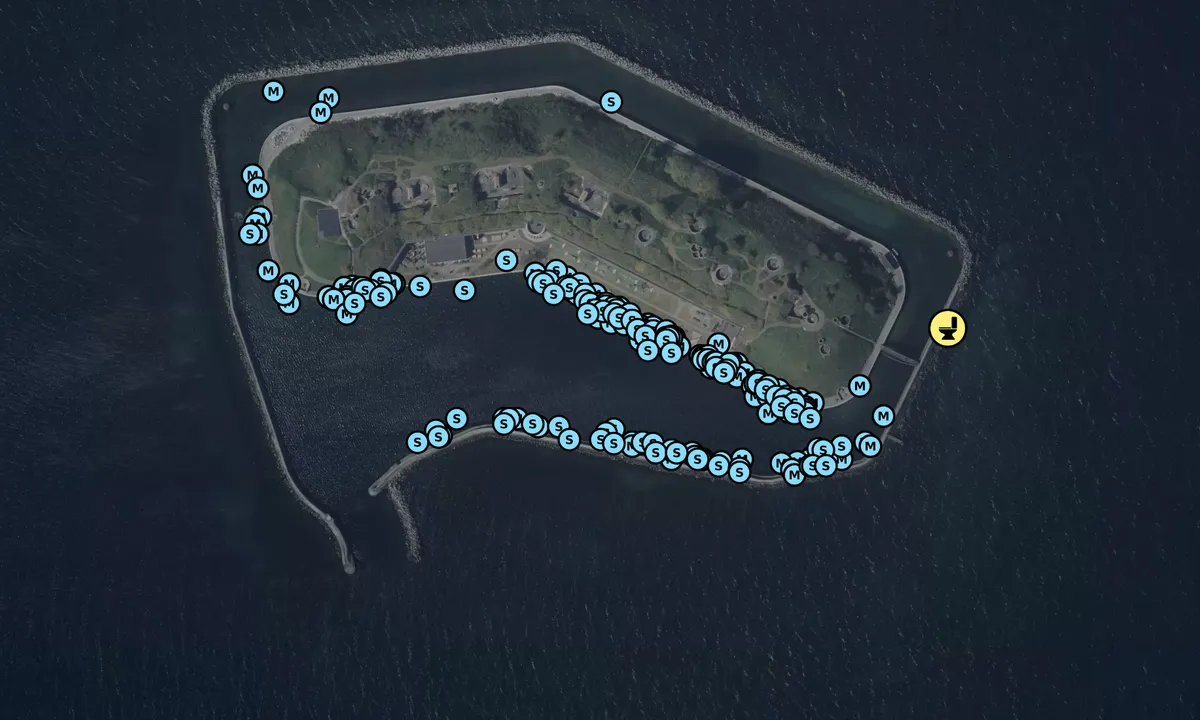 Satelite image of Flakfortet