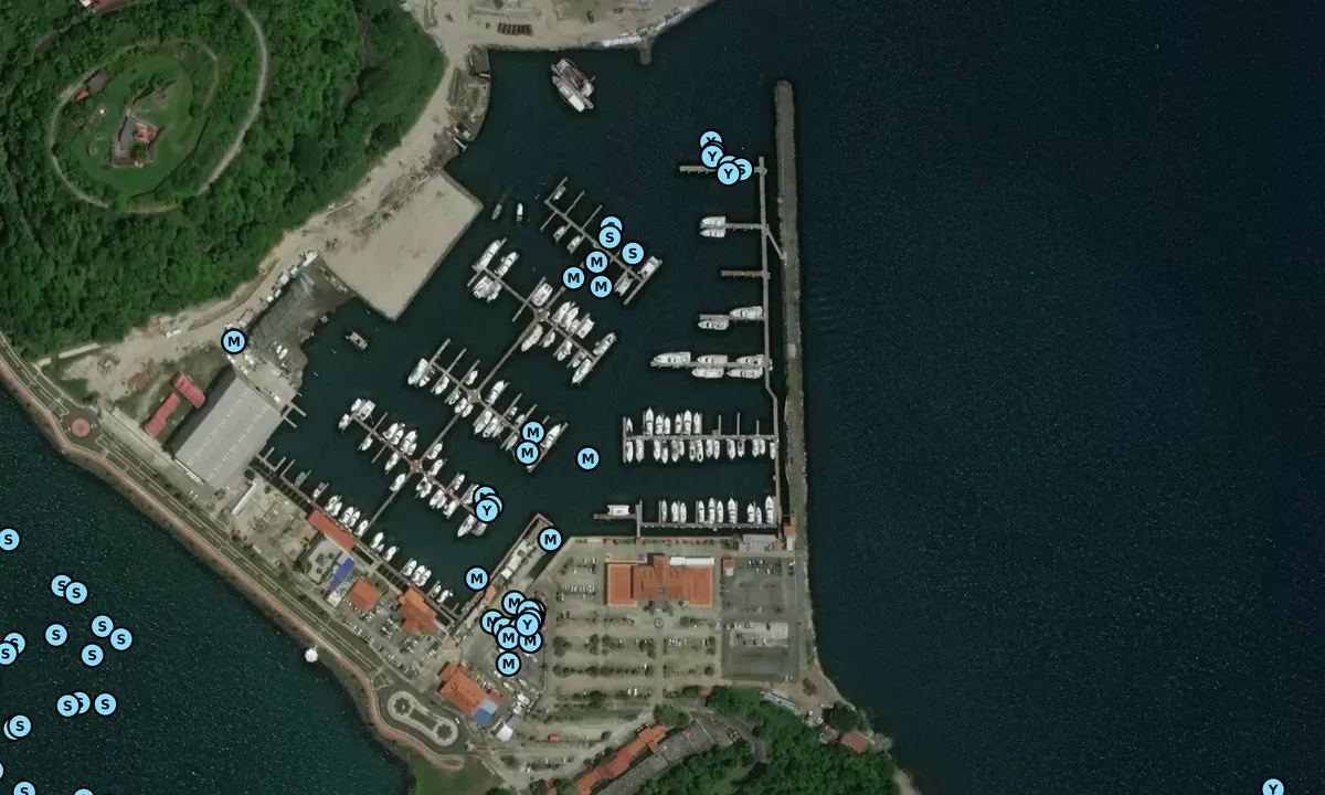Satelite image of Flamenco Marina