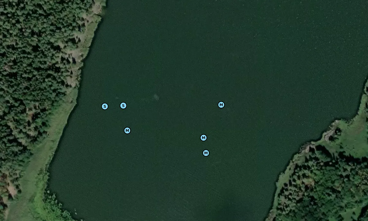 Satelite image of Flarkesjön