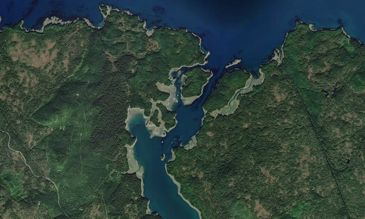Flyfoto av Flat Island - Alaska