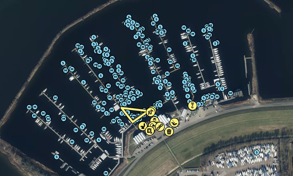 Satelite image of Flevo Marina - Lelystad