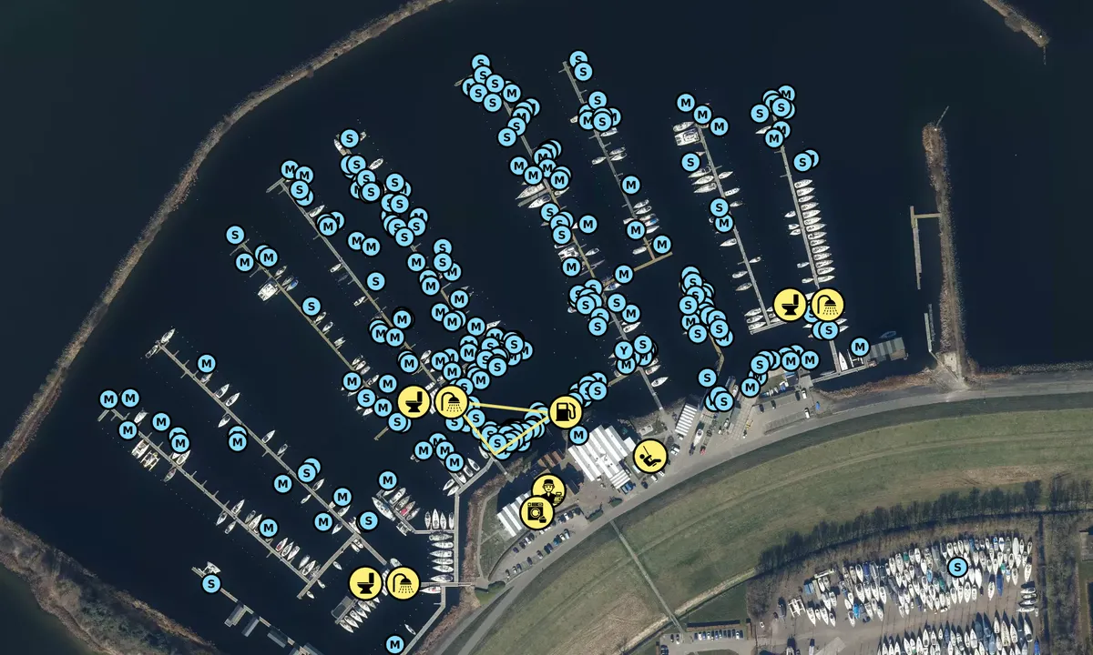 Satelite image of Flevo Marina - Lelystad