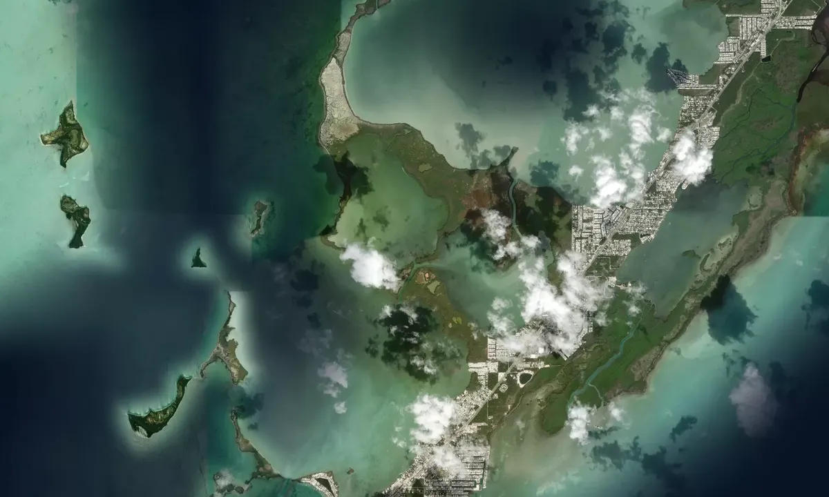 Flyfoto av Floating Island