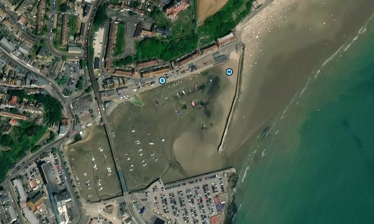 Satelite image of Folkestone Marina