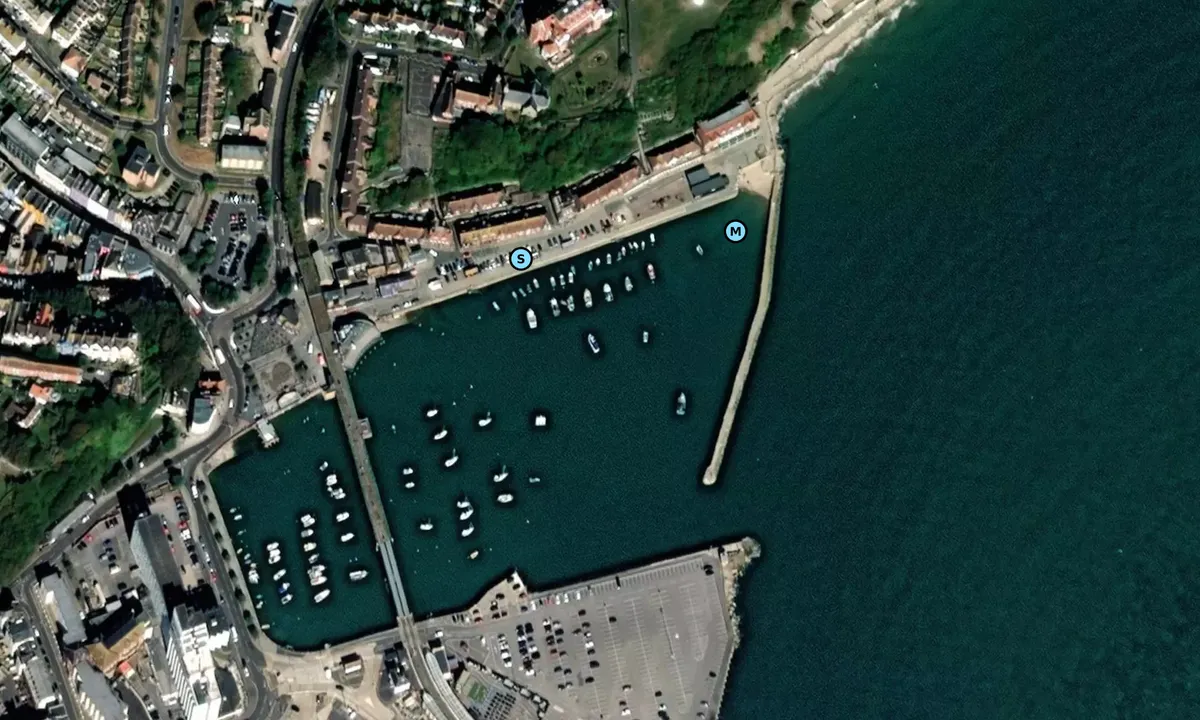 Satelite image of Folkestone Marina