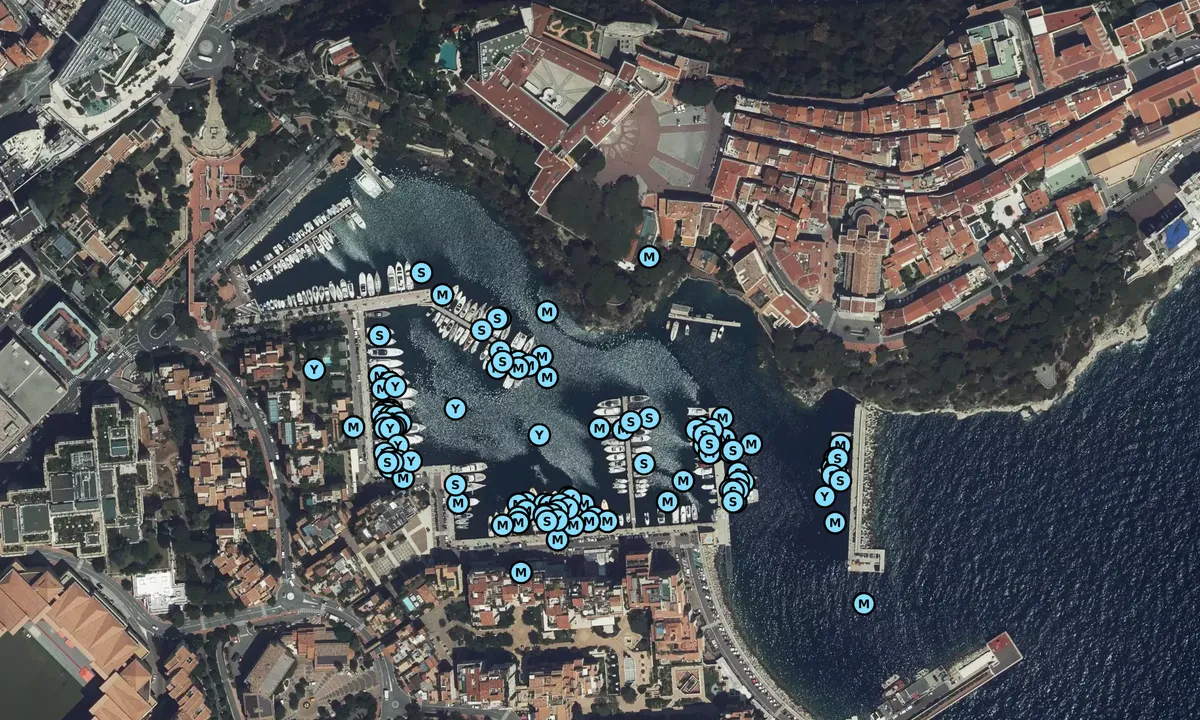 Satelite image of Fontvieille