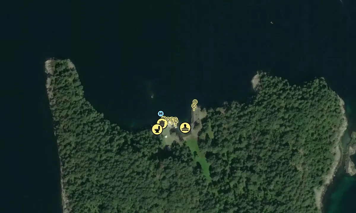 Satelite image of Forøya - Hjelmeland