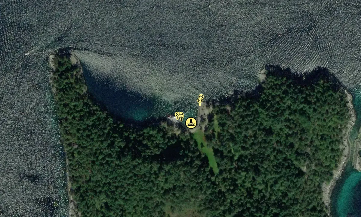 Satelite image of Forøya - Hjelmeland