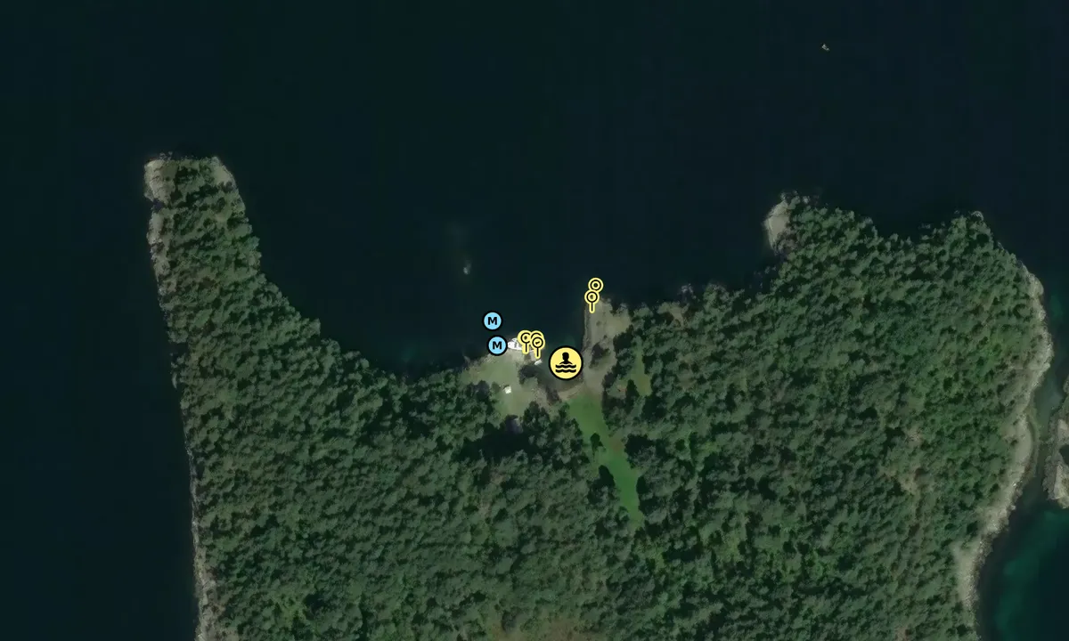 Satelite image of Forøya - Hjelmeland