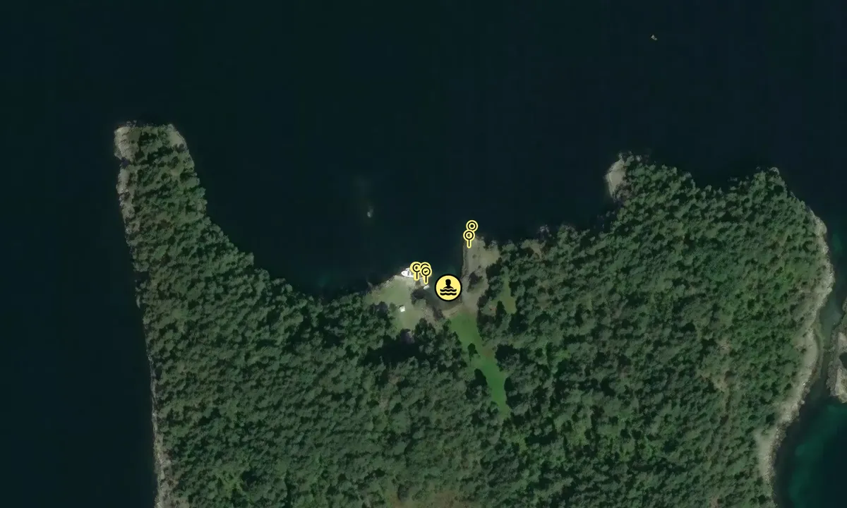 Satelite image of Forøya - Hjelmeland