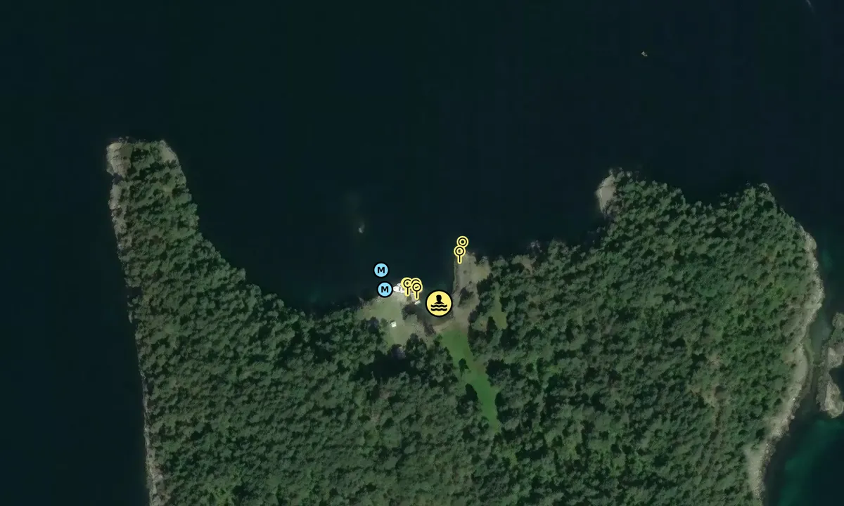 Satelite image of Forøya - Hjelmeland