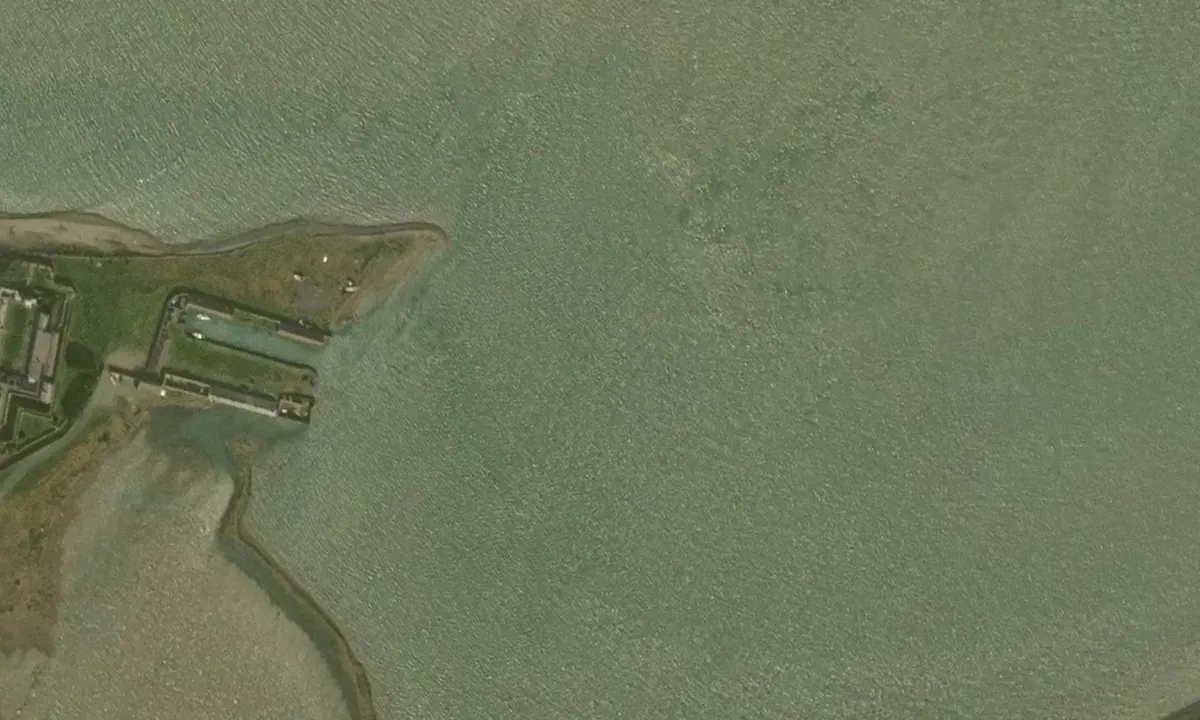 Satelite image of Fort Belan