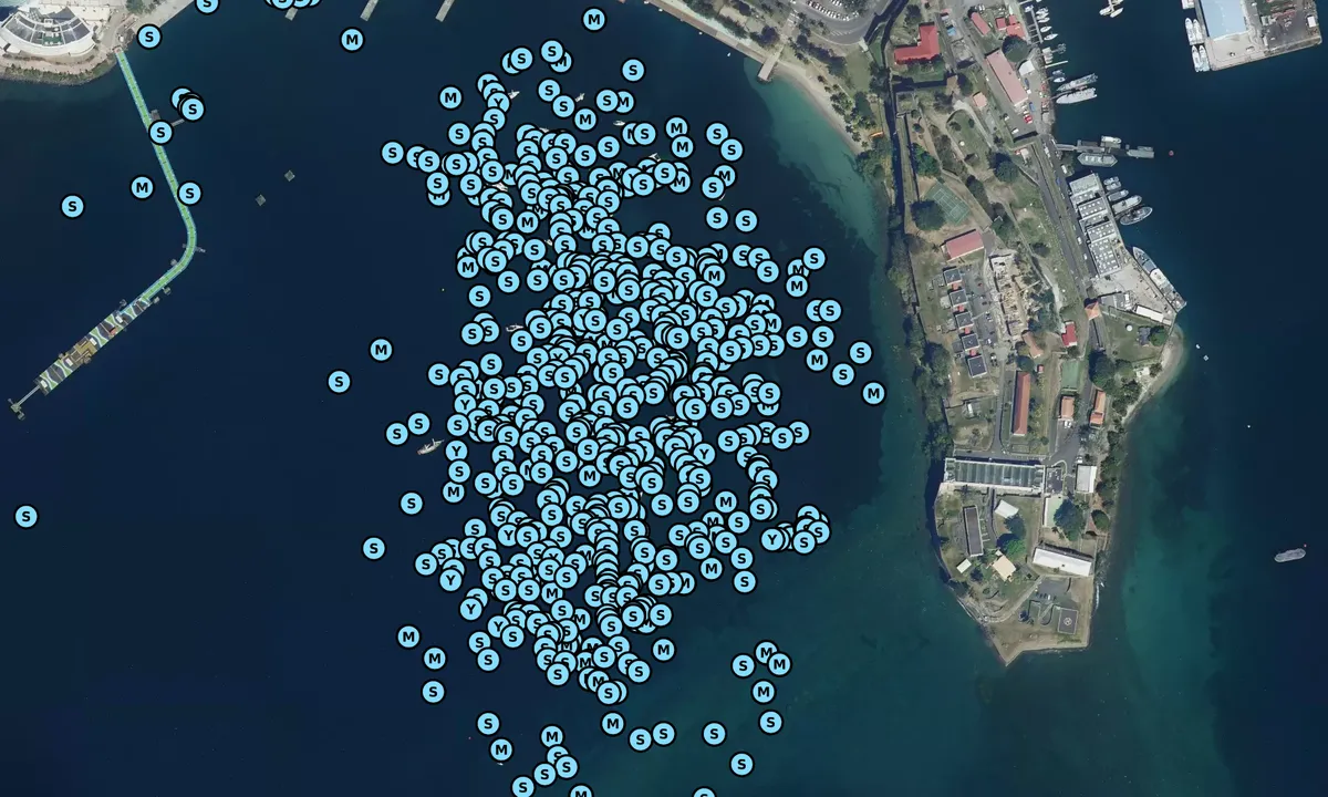 Satelite image of Fort De France