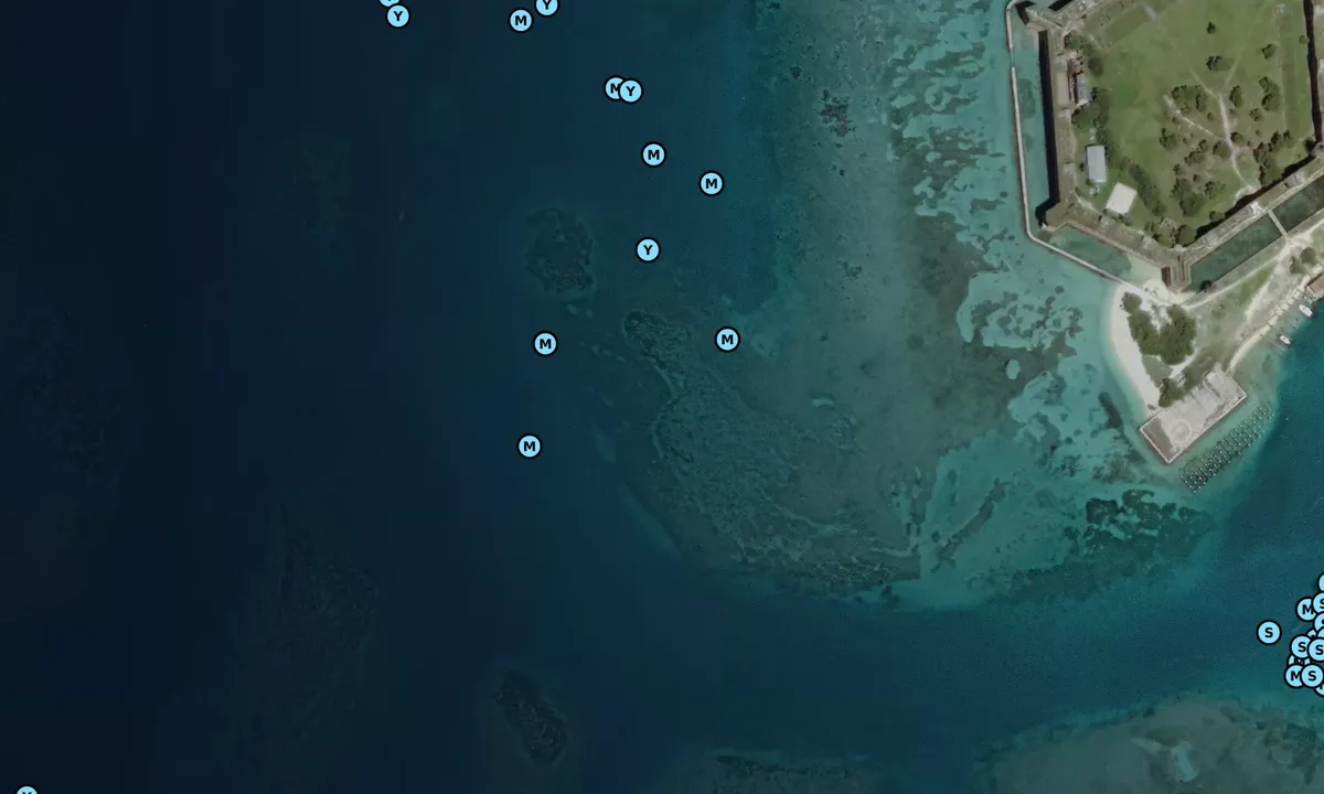 Satelite image of Fort Jefferson West