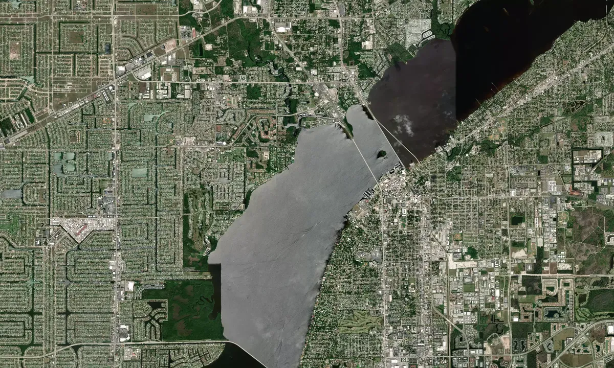 Flyfoto av Fort Myers (downtown)
