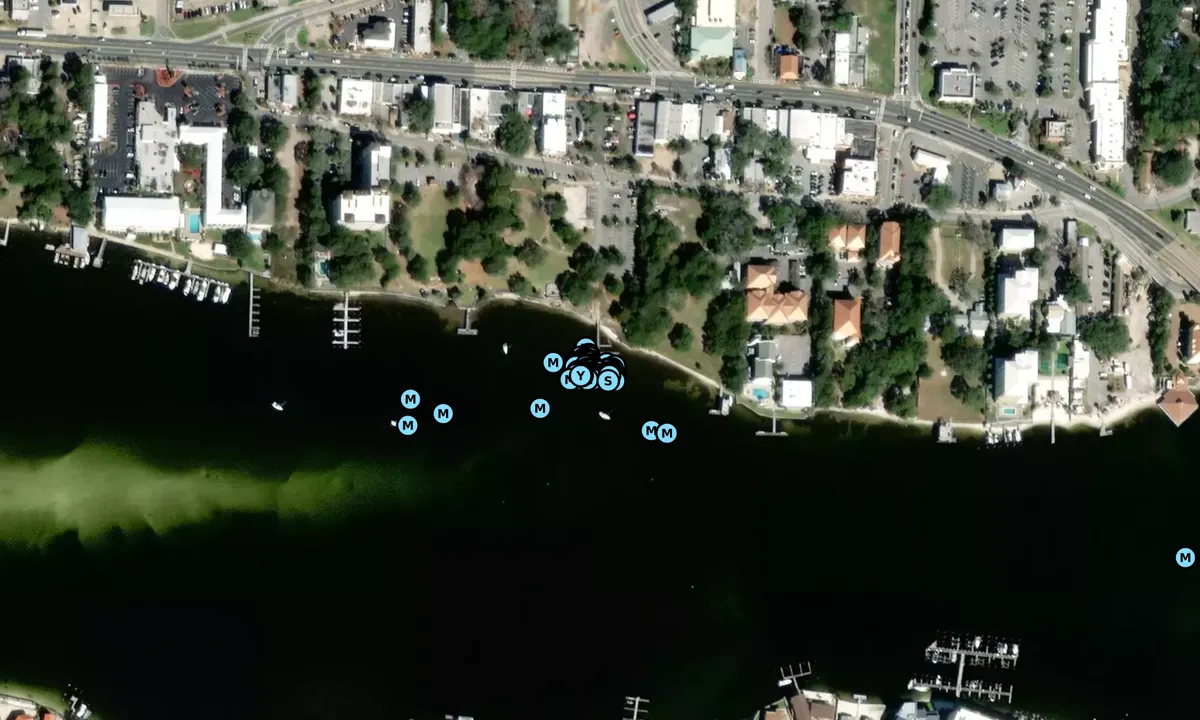 Satelite image of Fort Walton Beach City Dock
