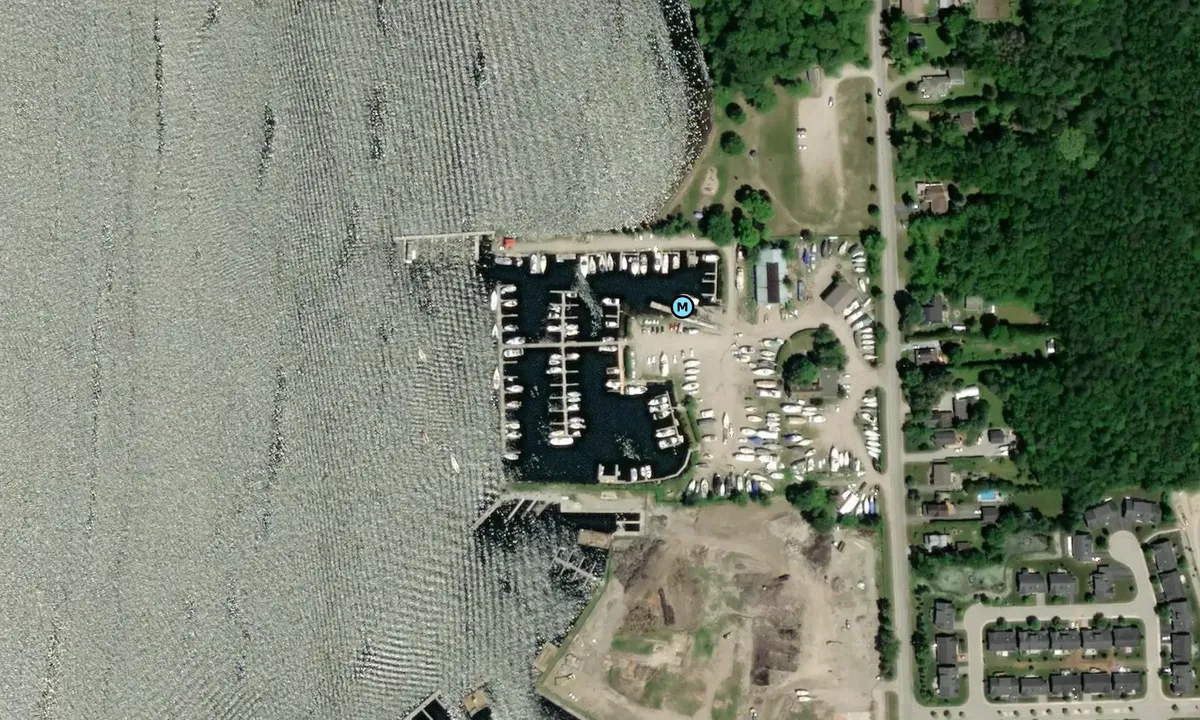 Satelite image of Foundry Cove Marina - Penetanguishene