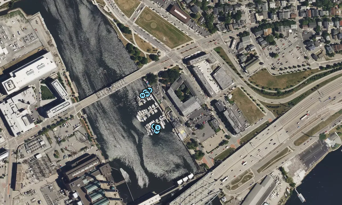 Satelite image of Foxpoint Marina