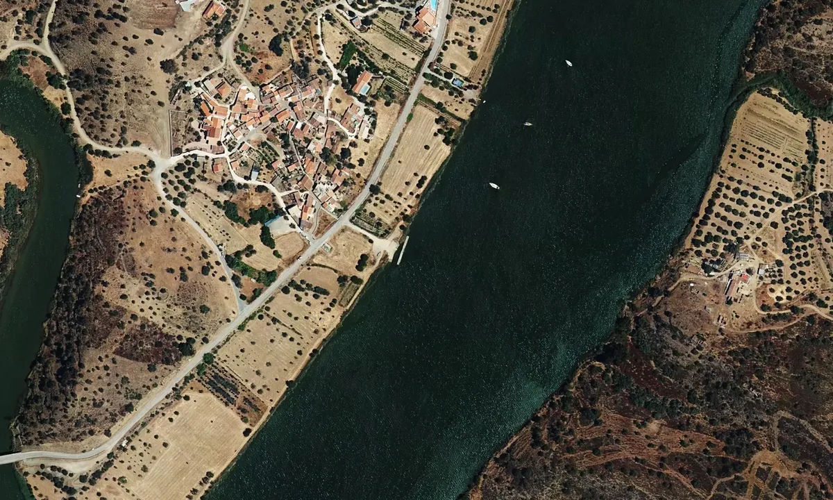 Flyfoto av Foz de Odeleite