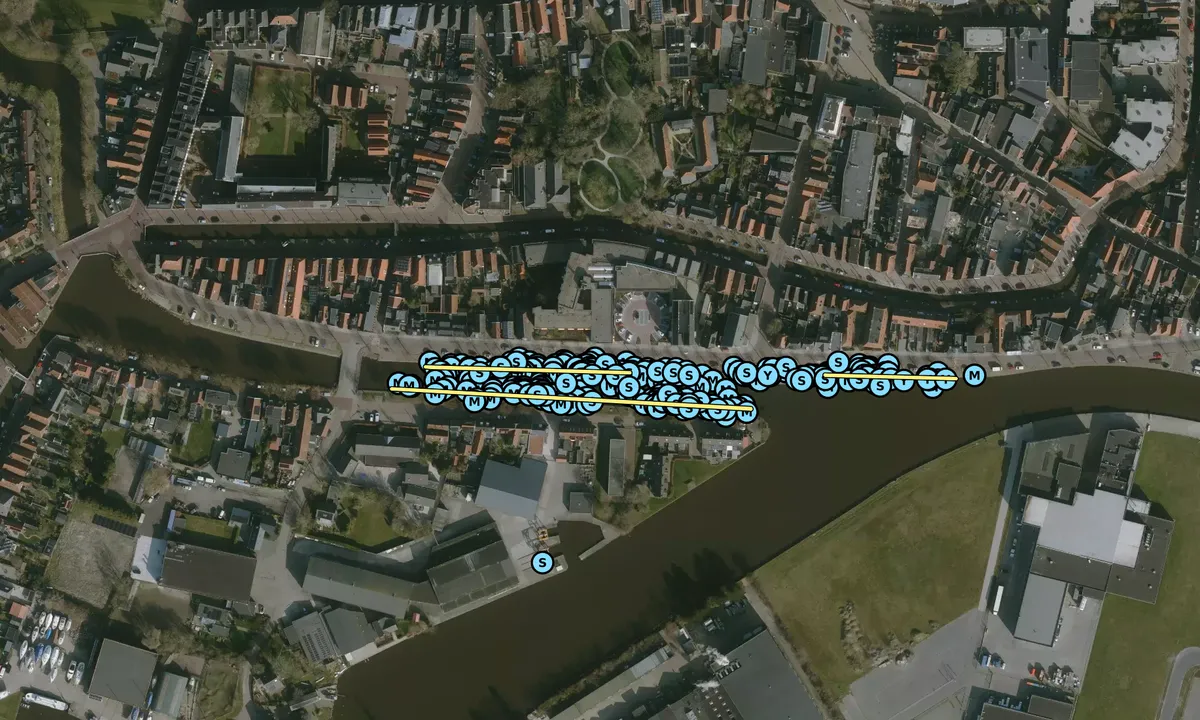 Satelite image of Franeker gemeentehaven