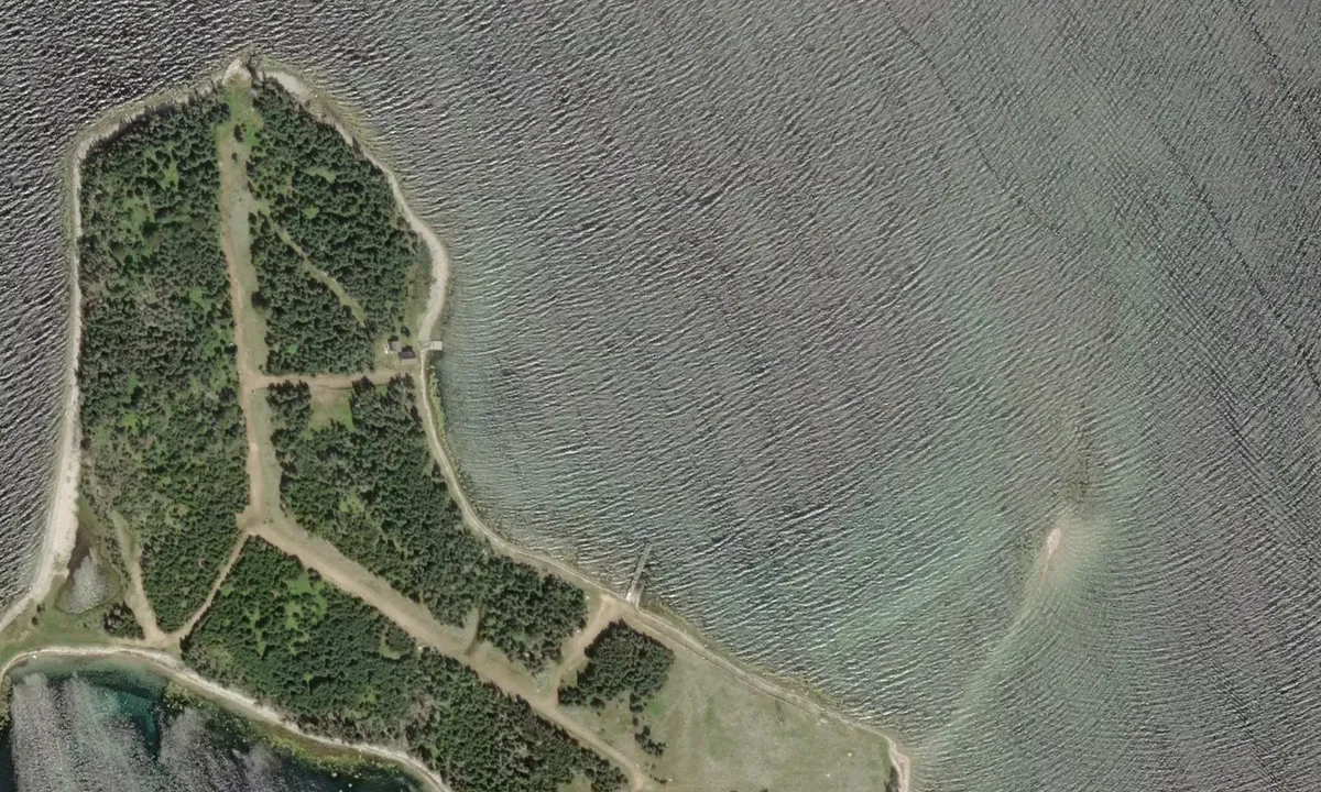 Flyfoto av Franks George Island