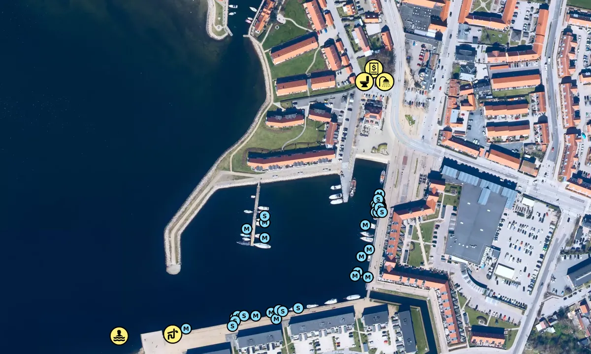 Satelite image of Frederikssund Havn