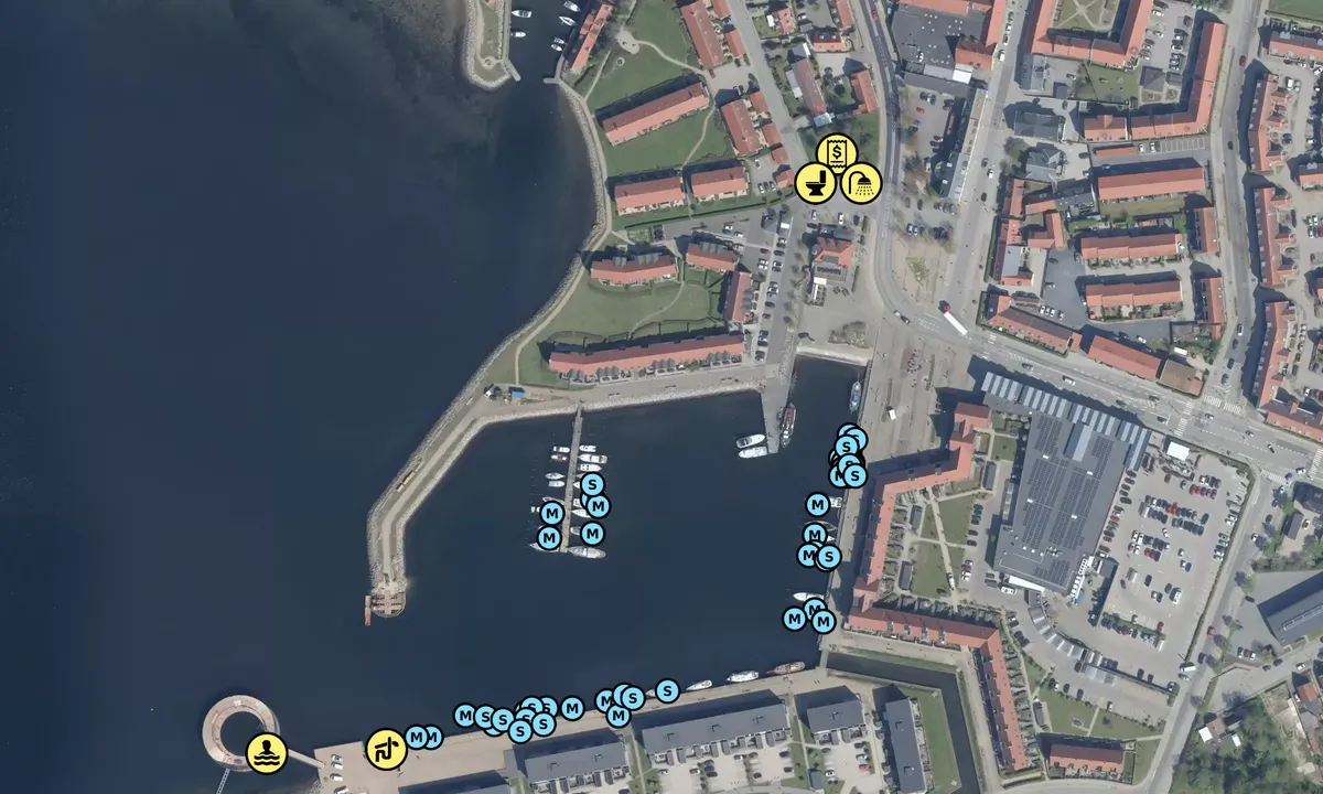 Satelite image of Frederikssund Havn