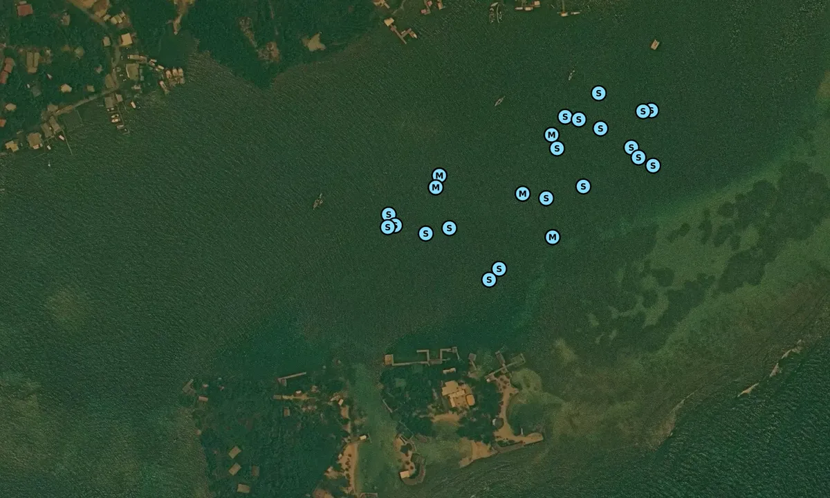 Satelite image of French Cay Harbor