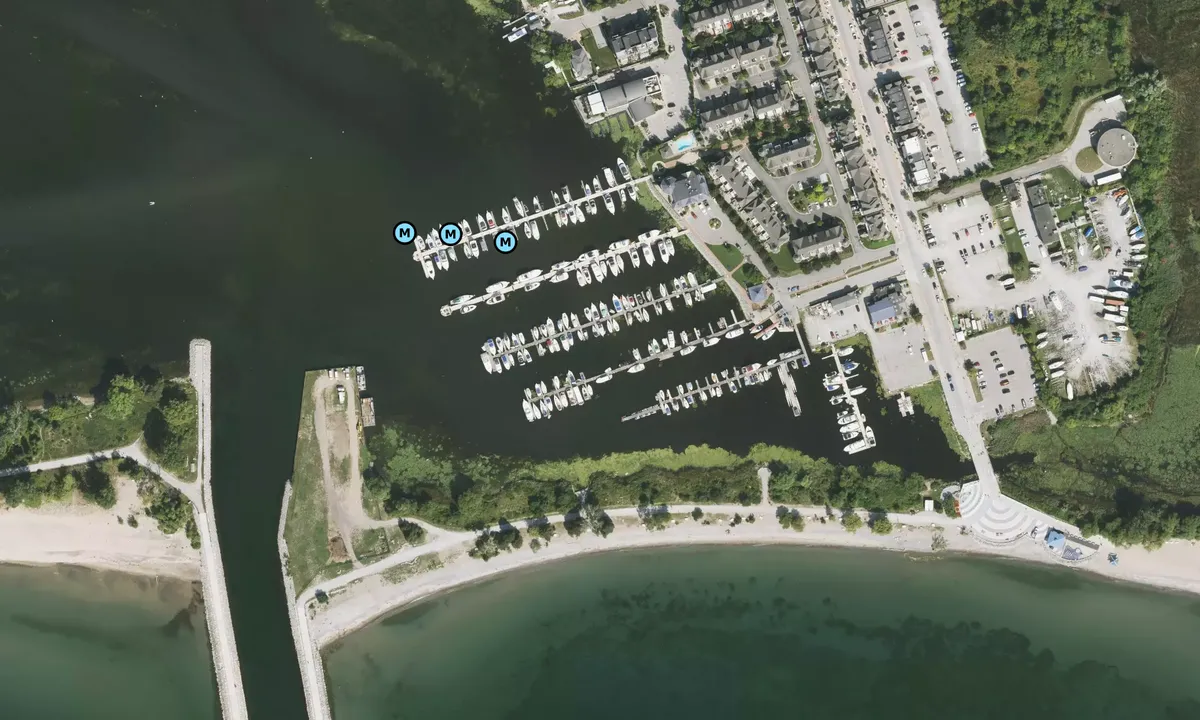 Satelite image of Frenchman's Bay Marina