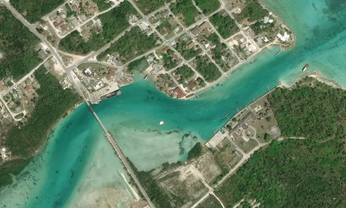 Satelite image of Fresh Creek