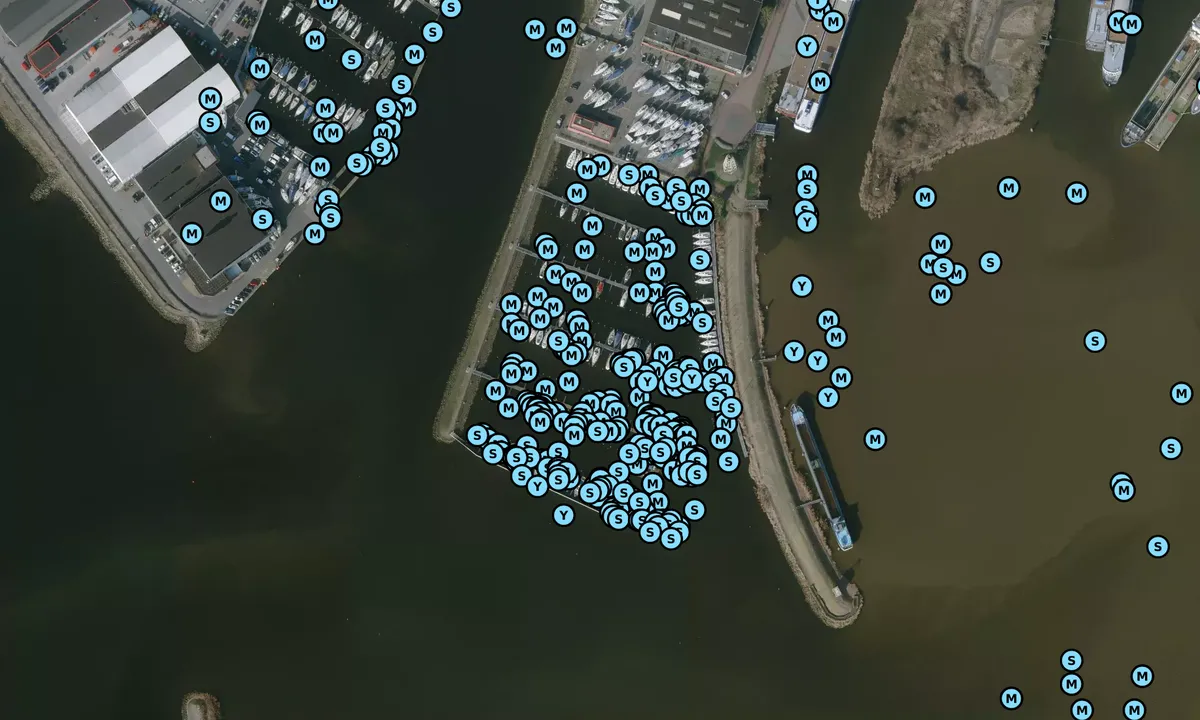 Satelite image of Friese Hoek Jachthaven