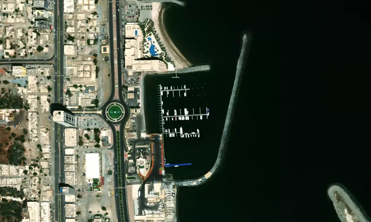 Flyfoto av Fujairah International Marina Club