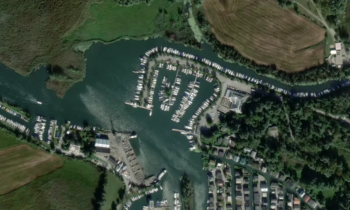 Satelite image of Fussach