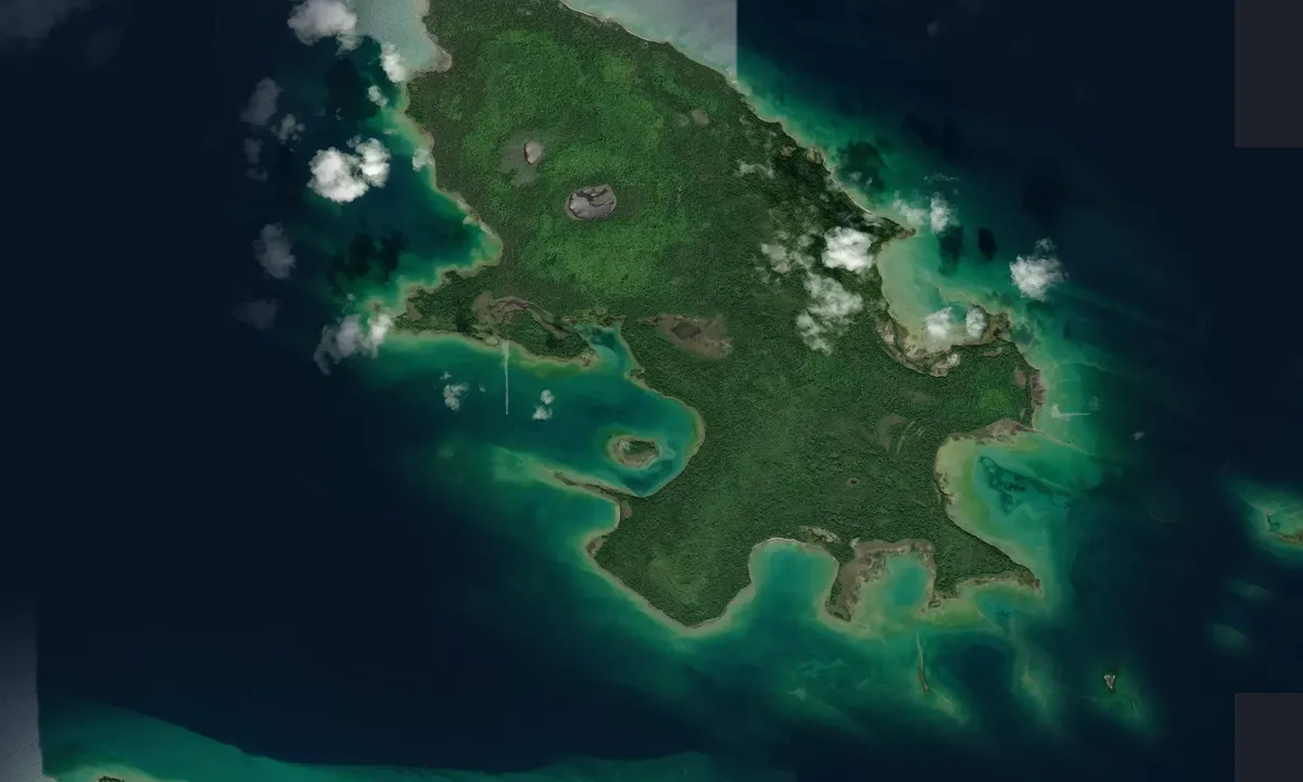 Flyfoto av Garden Island