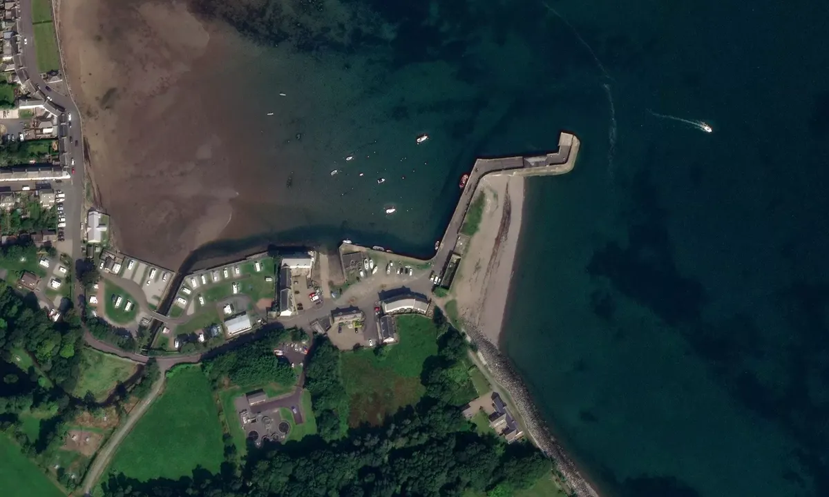 Satelite image of Garlieston