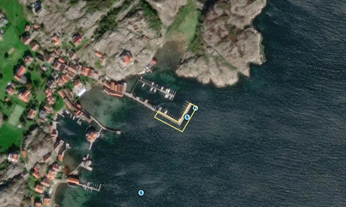 Satelite image of Gåsö hamn