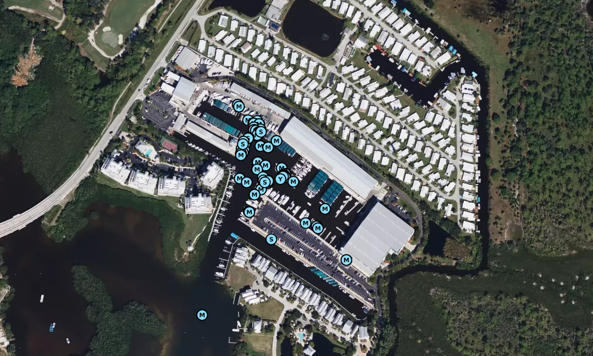 Satelite image of Gasparilla Marina
