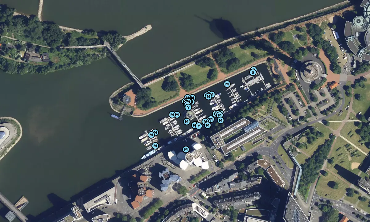 Satelite image of GAST, Marina Düsseldorf