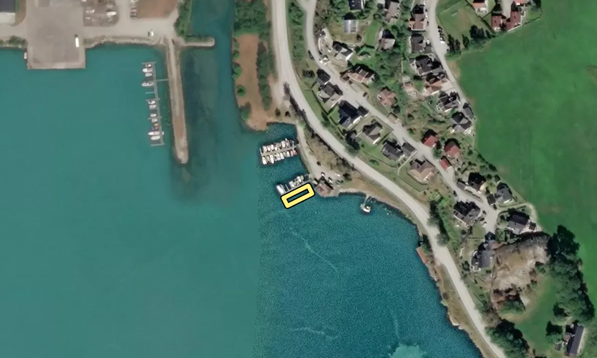Satelite image of Gaupne Båthavn