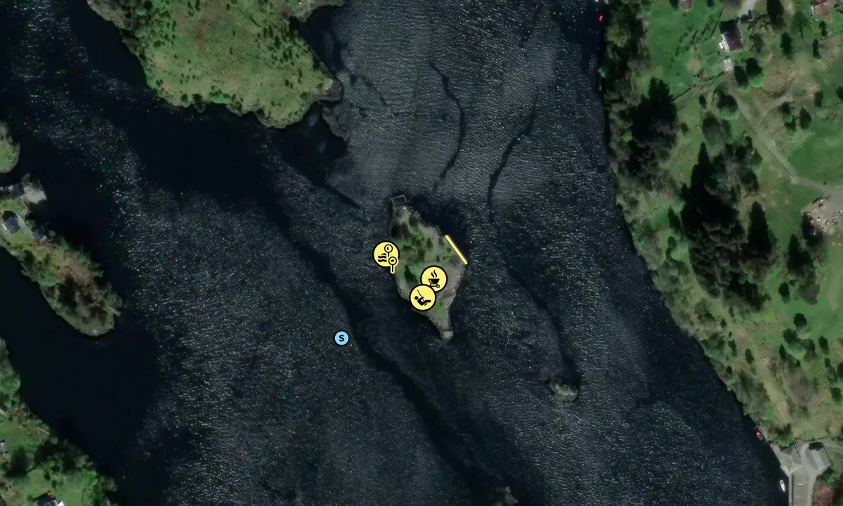 Satelite image of Geitøy i Alverstraumen