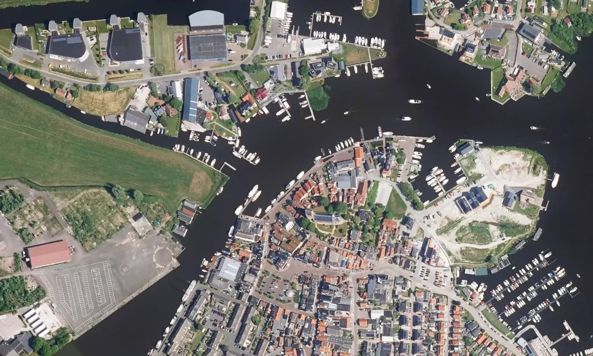 Flyfoto av Gemeente kade Grou