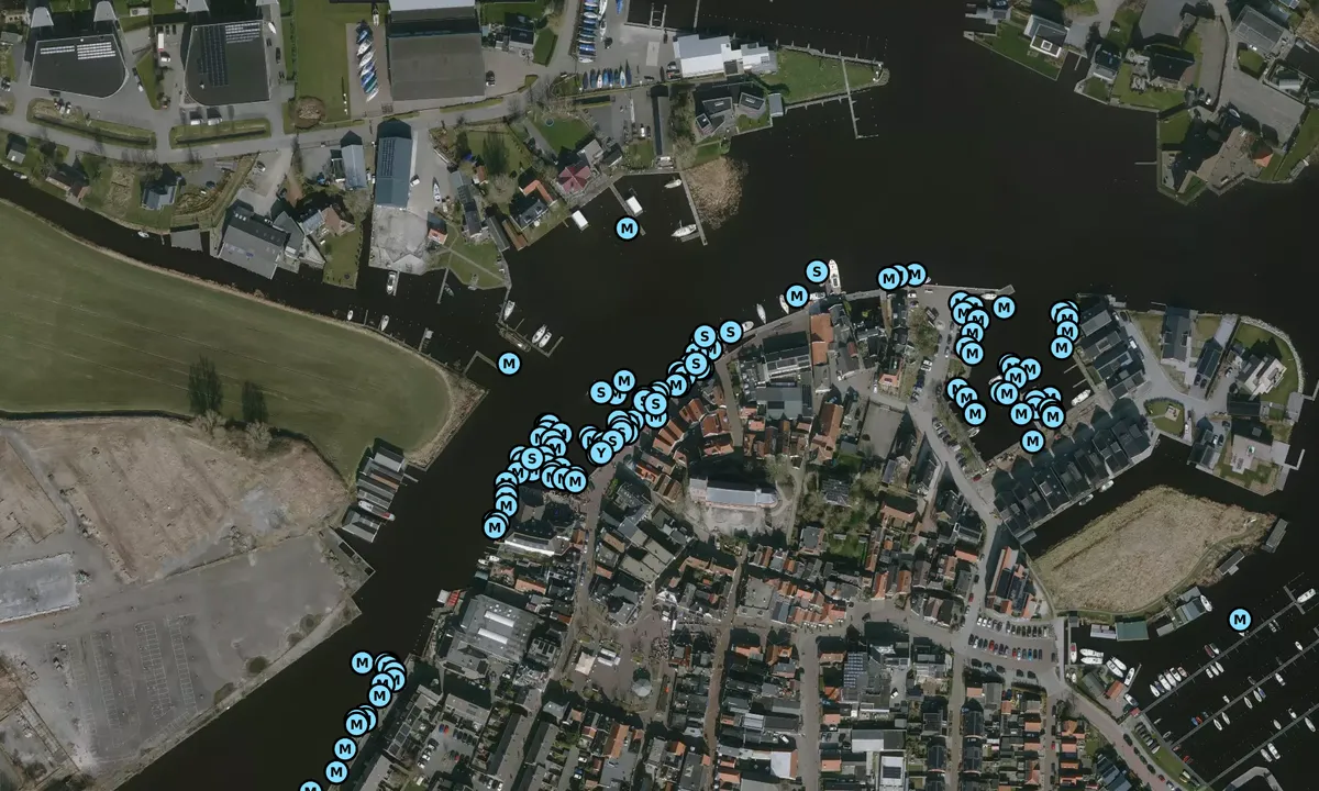 Satelite image of Gemeente kade Grou