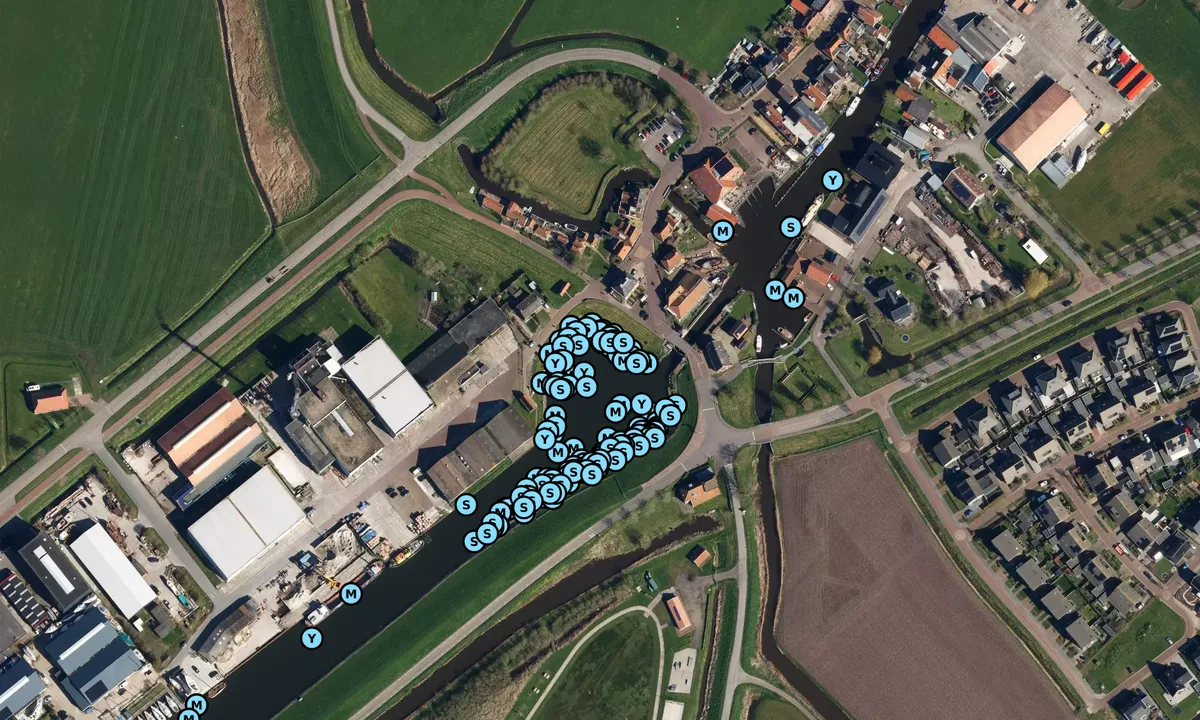 Satelite image of Gemeentehaven Workum