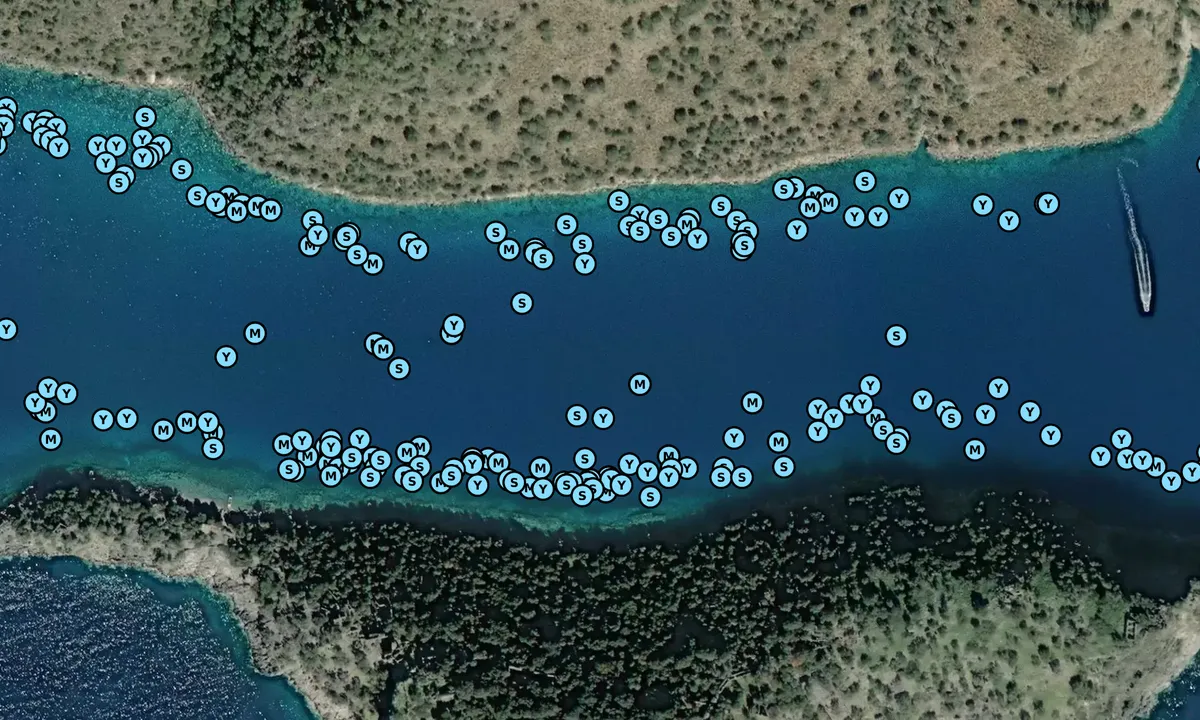 Satelite image of Gemiler Island