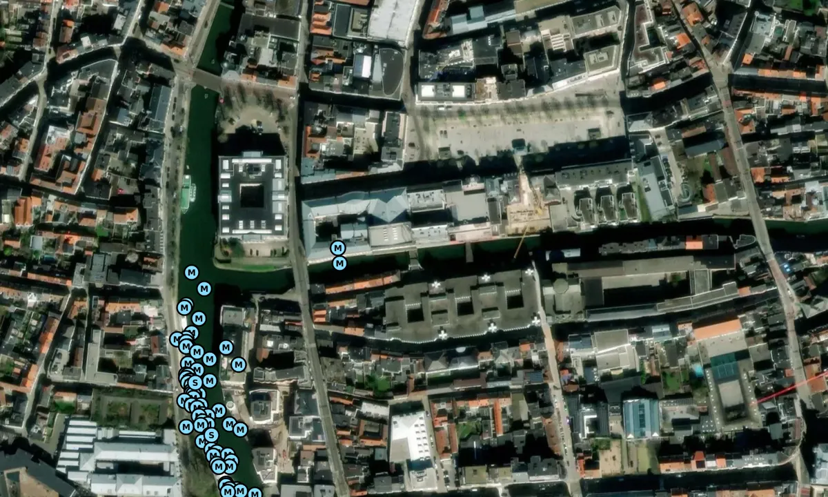Satelite image of Gent Centrum Yacht Haven Ketelvest