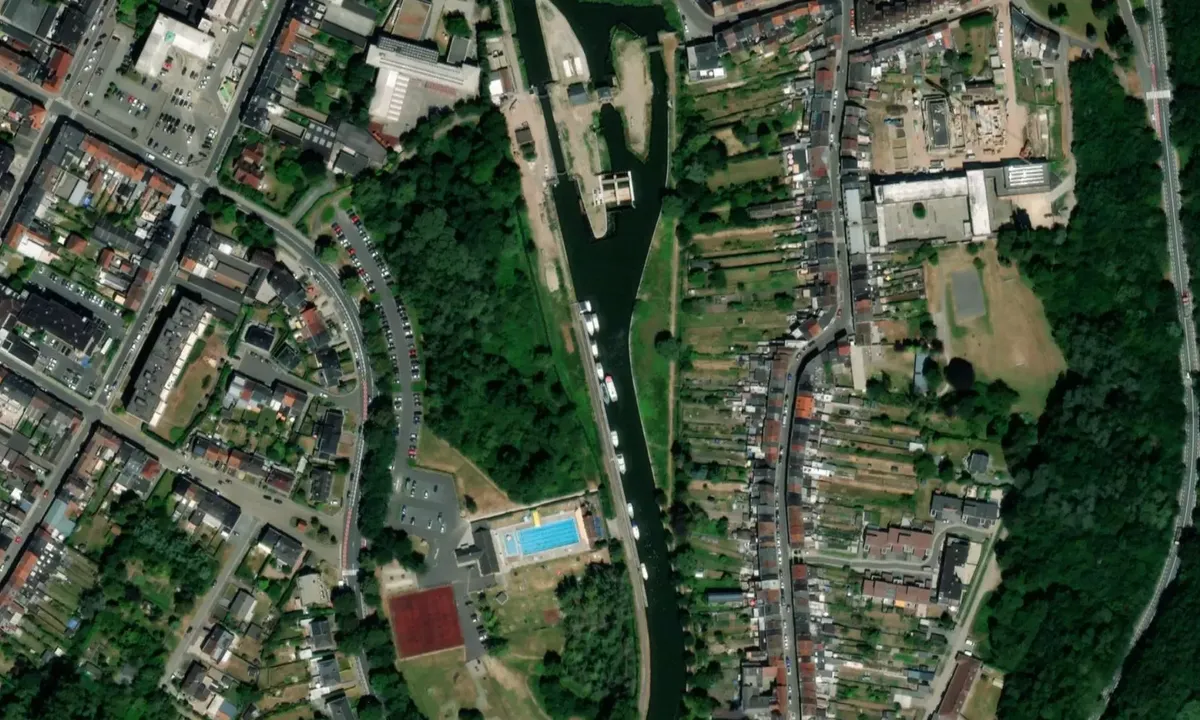 Satelite image of Geraardsbergen