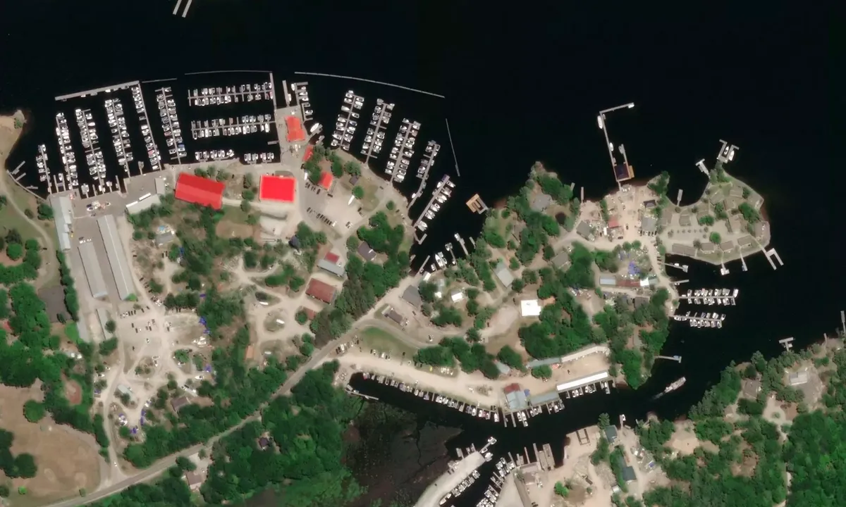 Flyfoto av Gerry's Marina - Honey Harbour