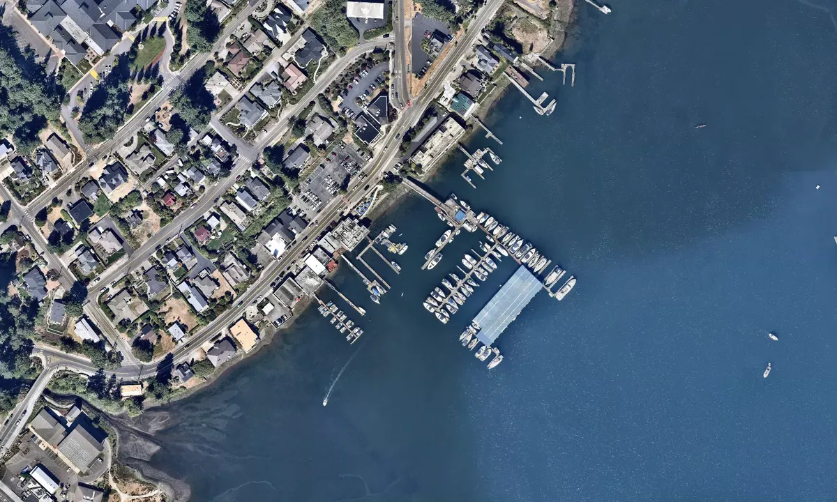 Flyfoto av Gig Harbor Yacht Club Recip Dock